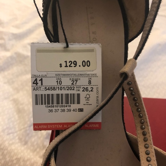 Zara Rhinestone heels- size 41/10 NWT - Picture 3 of 5